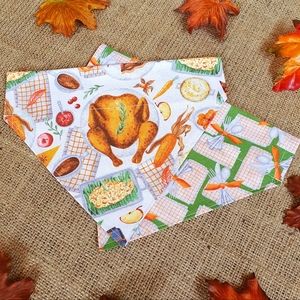 🐶 5 for $15 Holidays Items Thanksgiving Dinner Dog Bandana